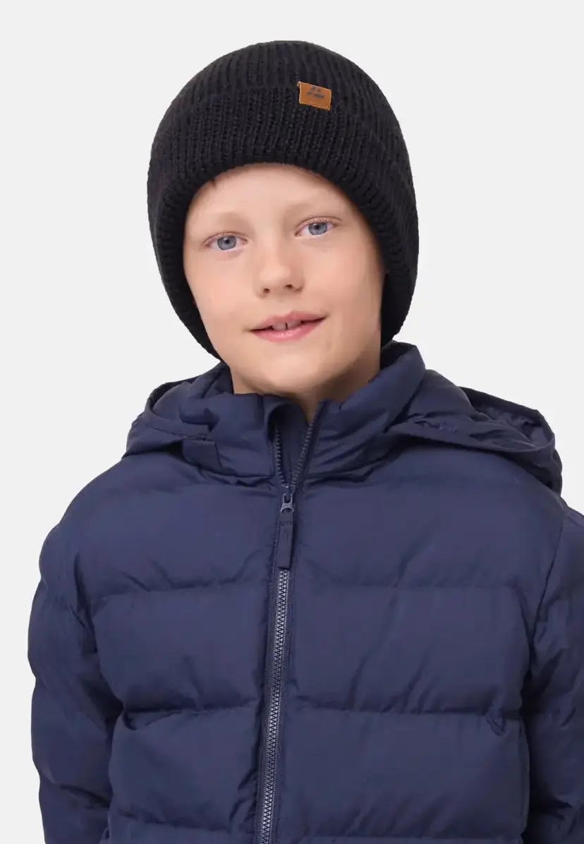 DANISH ENDURANCE MERINO FLEECE HUE TIL BØRN fra DANISH ENDURANCE, Sort