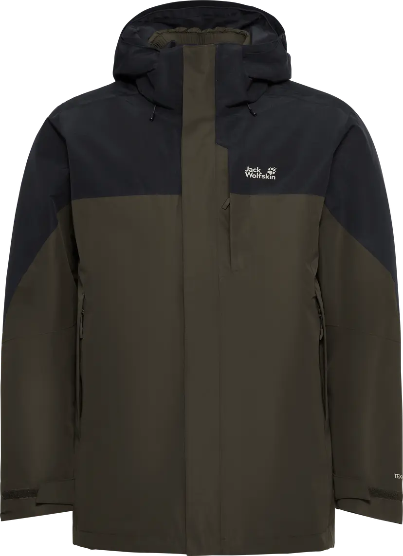 Jack Wolfskin Jack Wolfskin Men's Romberg 2 3in1 Jacket Obsidian Moss