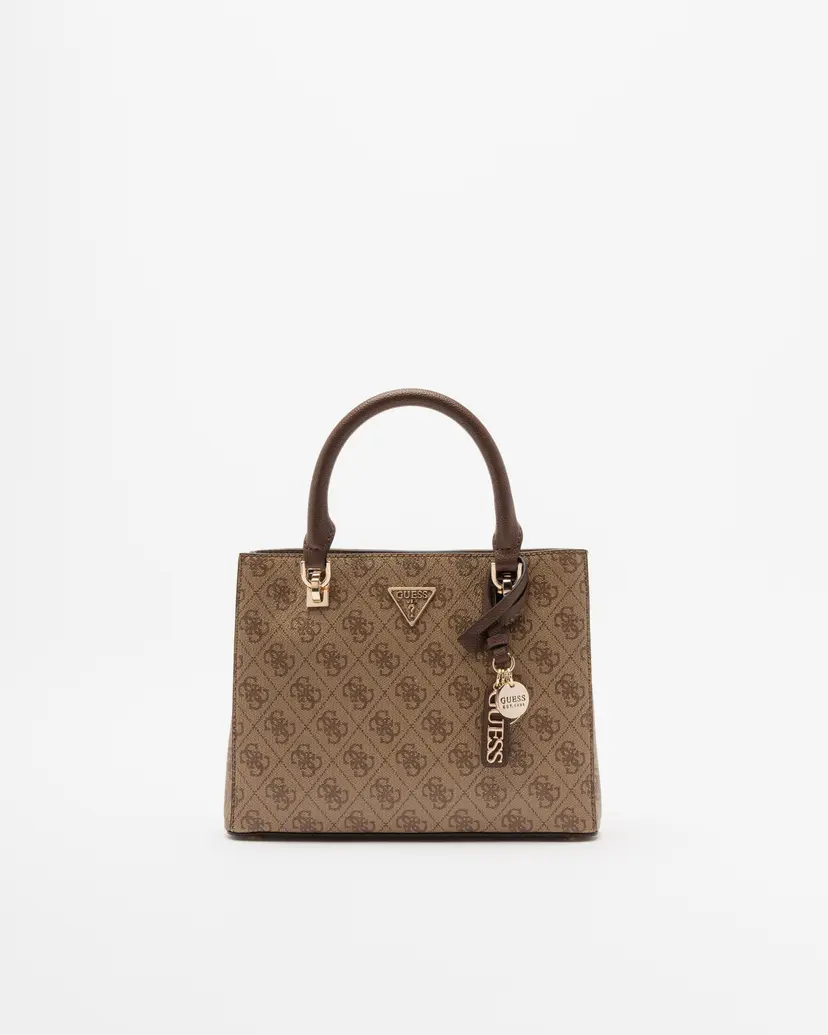 Guess Guess Noelle 4G logo Brown Handbag
