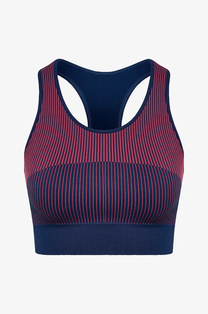 Hummel Sports-BH Hmlyoga Seamless W Crop Top - Blå