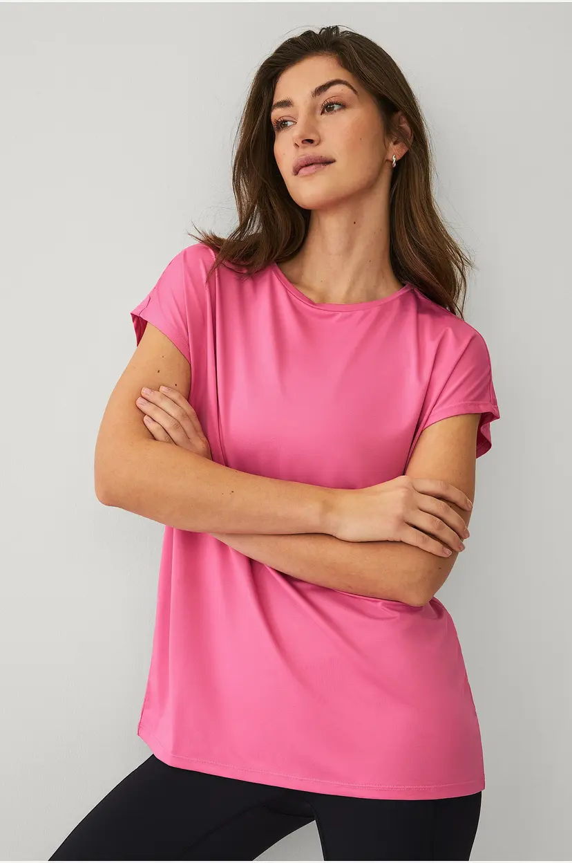 Ellos STUDIO Treningstopp Loose Top Core - Rosa