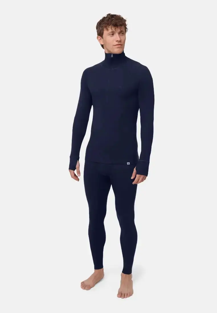 DANISH ENDURANCE DANISH ENDURANCE Merino Half-zip Skibrynje, Mørk Marineblå, M