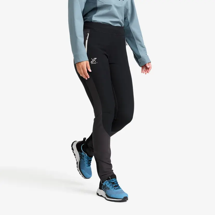RevolutionRace Ridge Slim Hiking Pants Dame Black/Anthracite