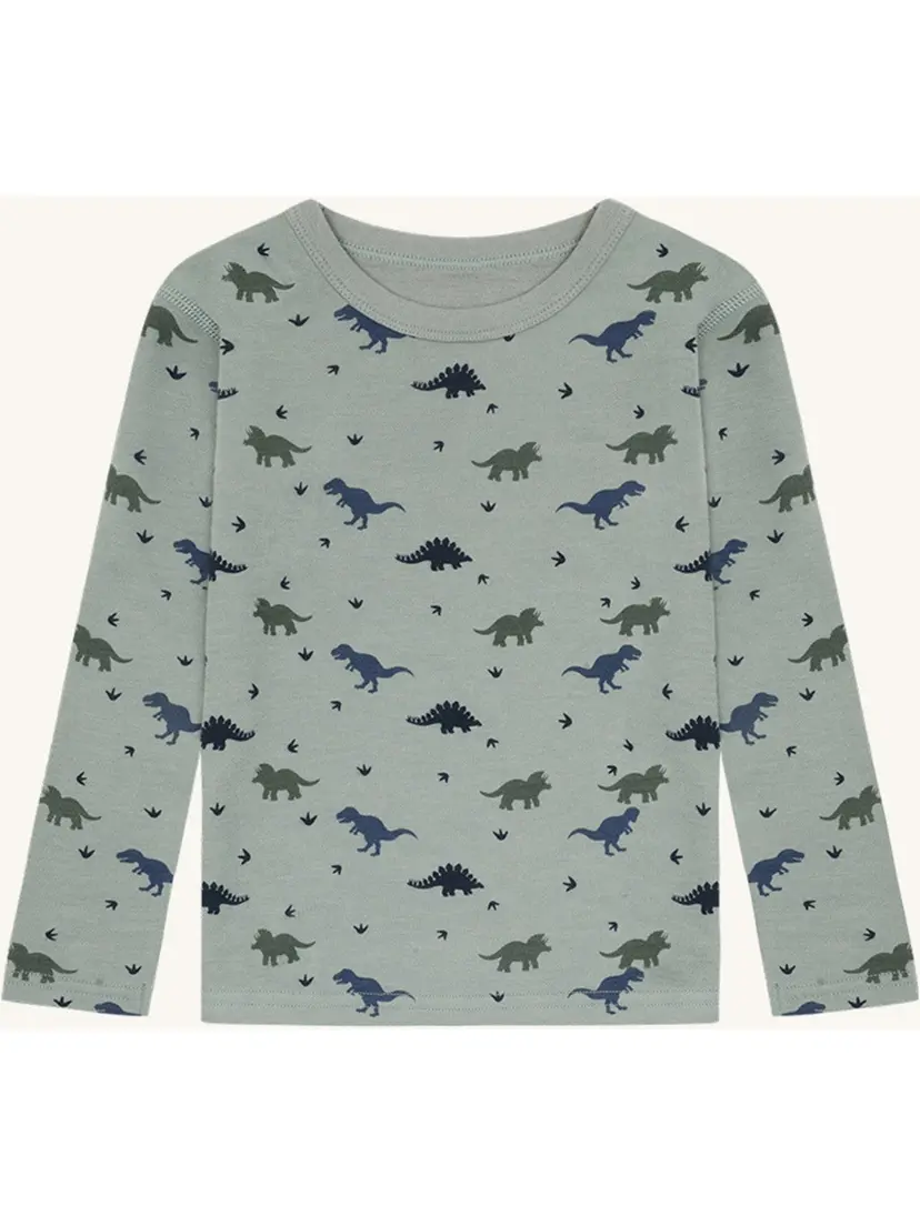 Hust and Claire Trøye i ull/bambus "Dino" Slate Green