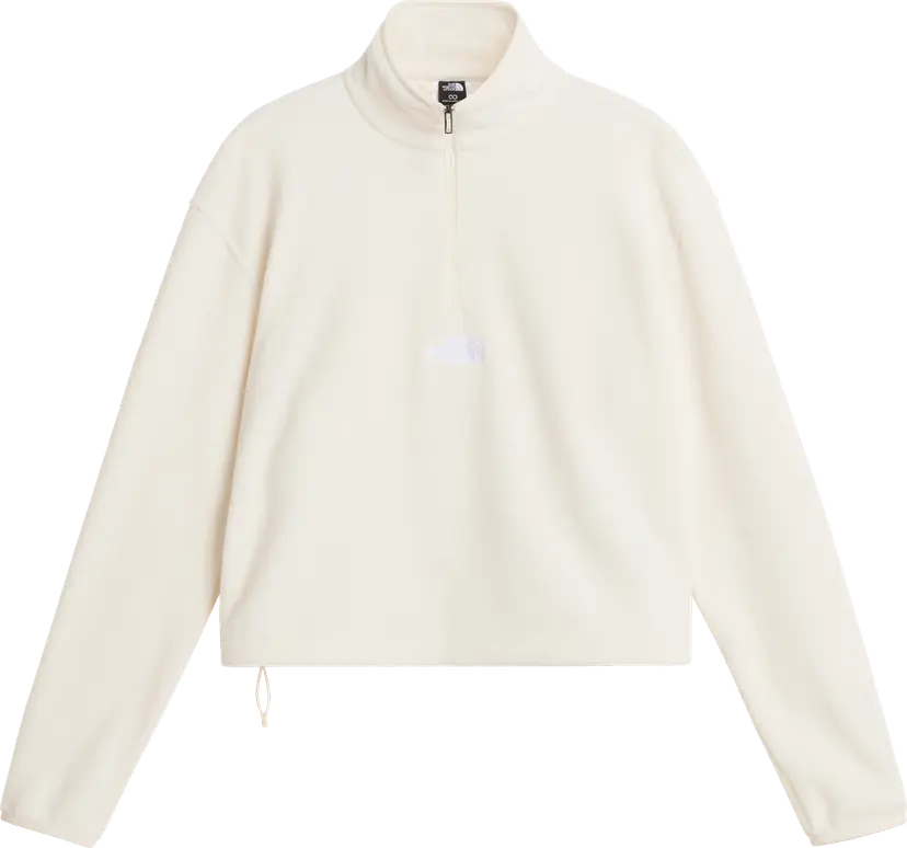 The North Face The North Face Women's Glacier Novelty Logo 1/4 Zip Fleece White Dune