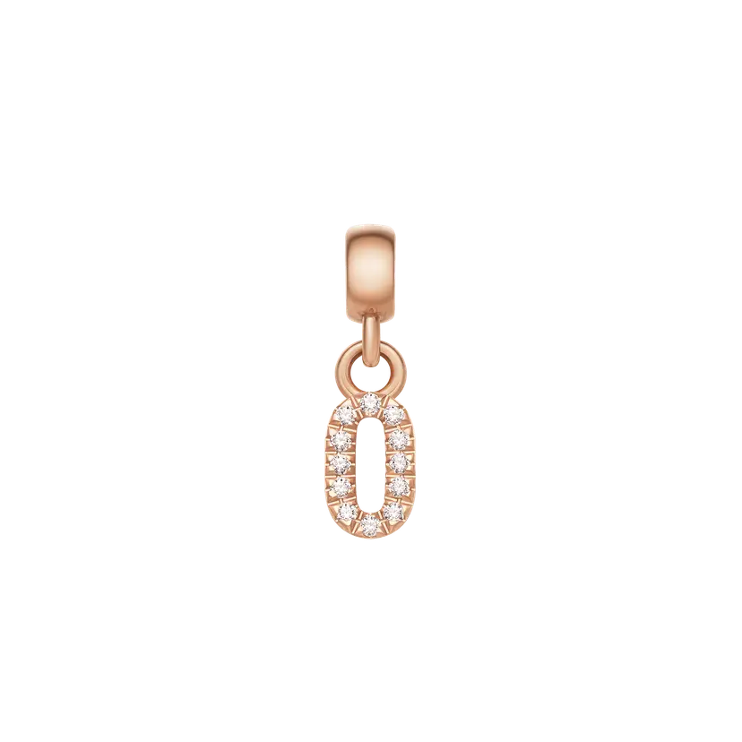 Daniel Wellington Rose Gold Charm Crystal Number | DW