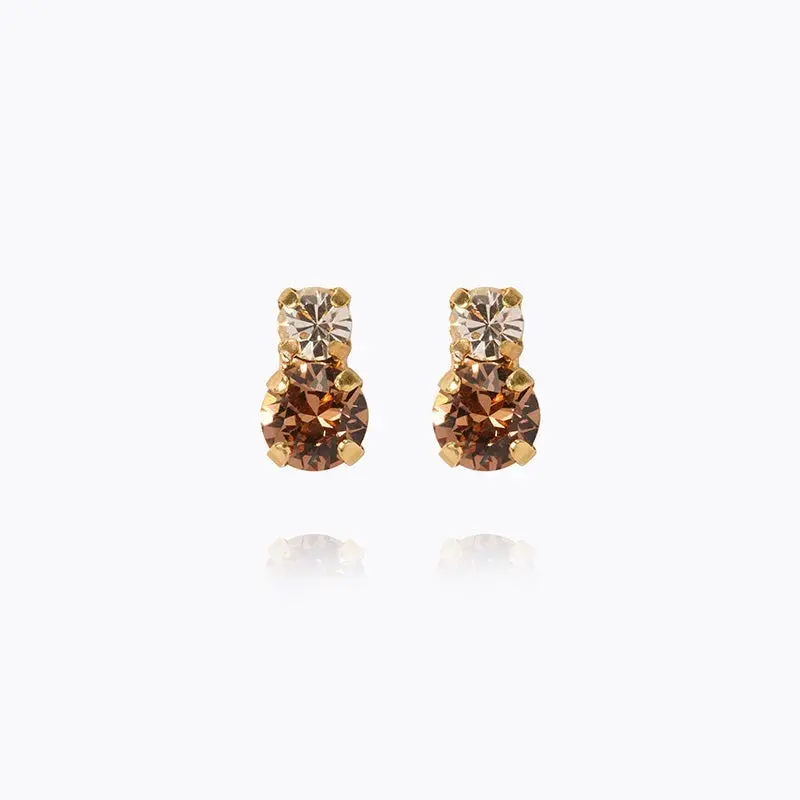 Caroline Svedbom Leah Earrings Gold Topaz Combo