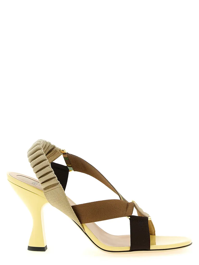 Fendi Fendi Høyhælte sandaler – Gul