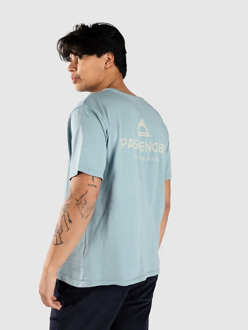 Passenger Passenger Recycled Cotton T-skjorte blå