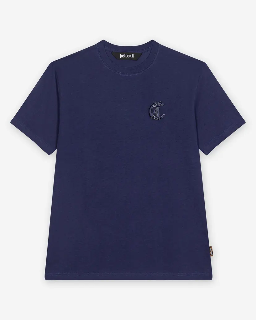 Just Cavalli Just Cavalli R JC Embroidery Lure Blue T-shirt