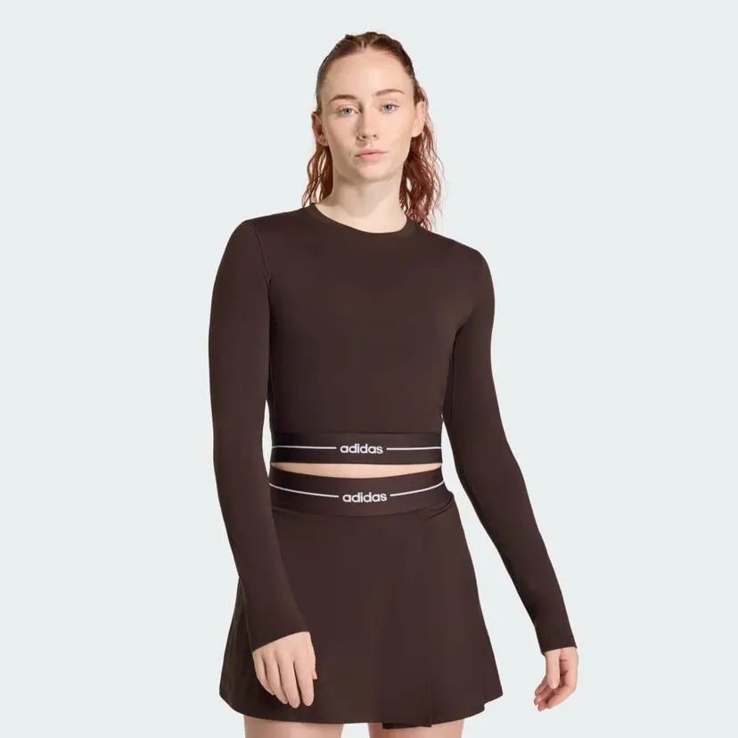 Adidas Hyperglam Cropped Long Sleeve t-skjorte