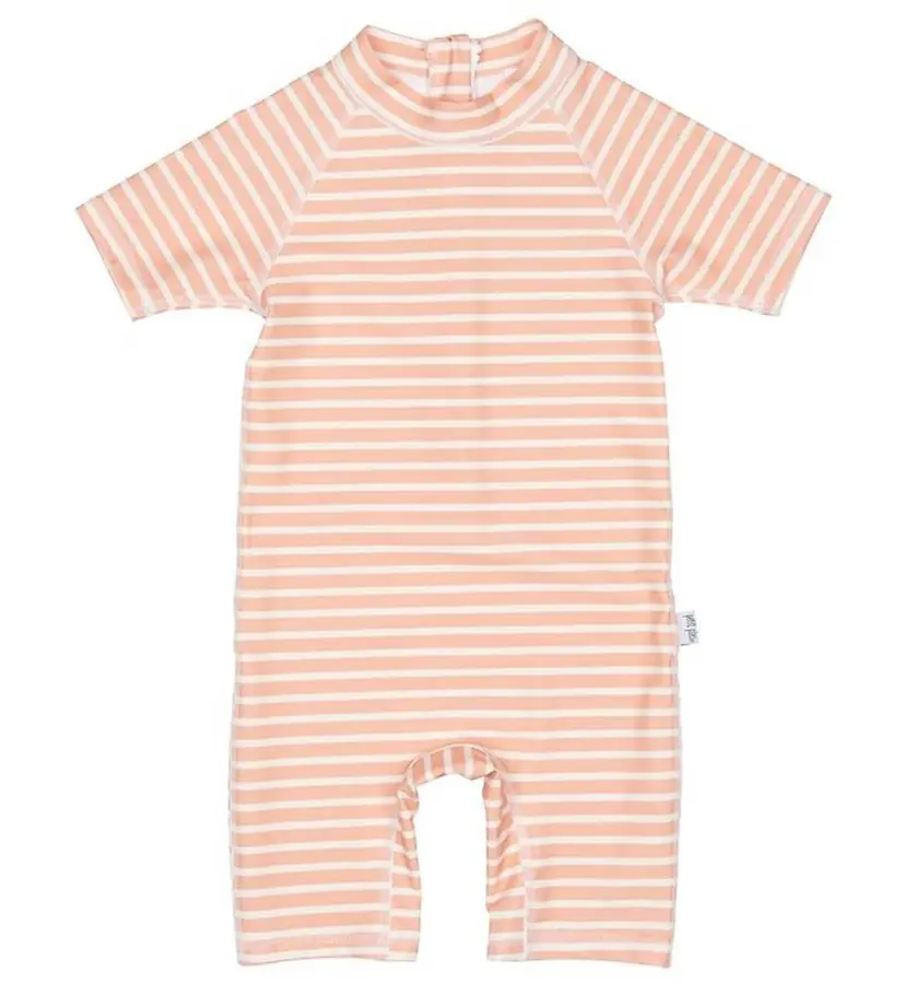 Petit Piao Petit Piao Badedrakt Striped UV50+  Striped, Peach Naught/Eggnog (62/68)