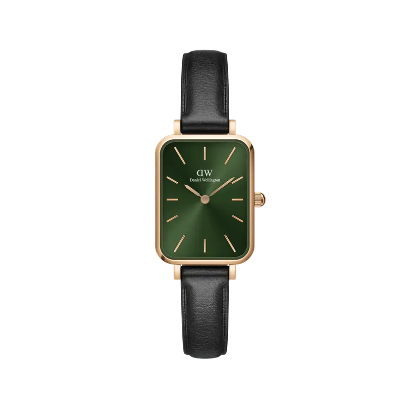 Daniel Wellington Rose Gold 20x26mm Watch Quadro Pressed Sheffield Emerald | DW