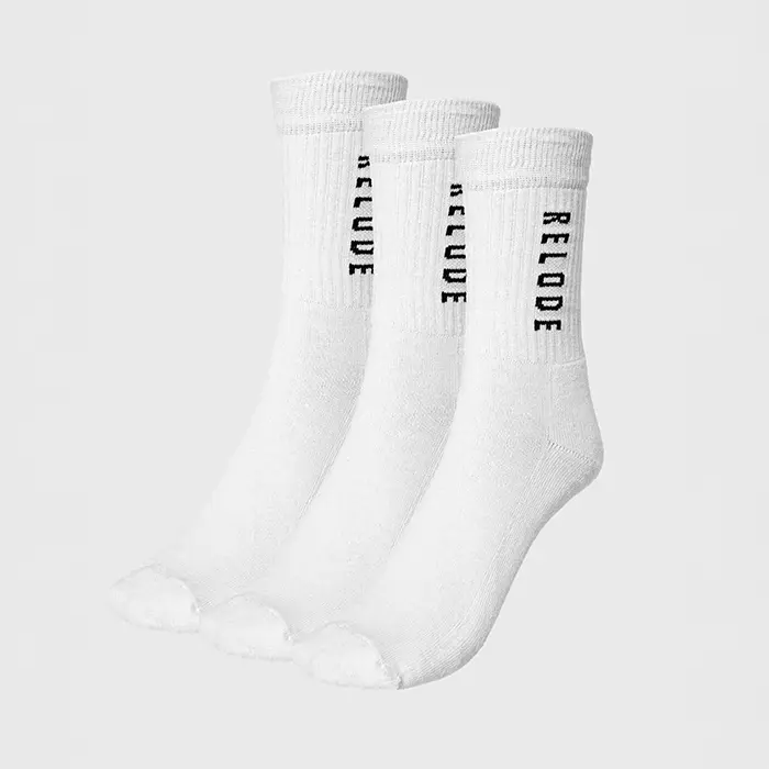 Relode Training Socks 3‑pakning Hvit