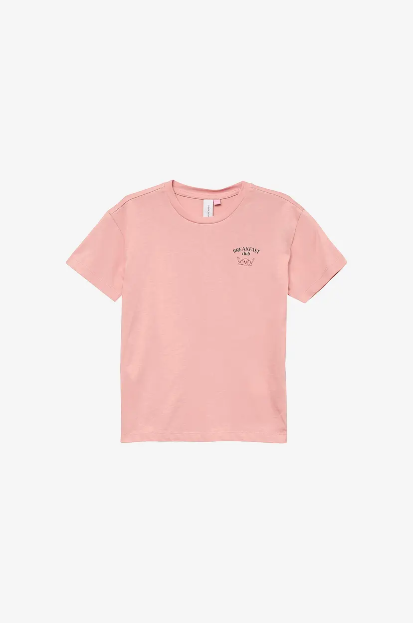 Vero Moda Girl T-skjorte vMolly Breakfast SS Top Jrs Girl - Rosa