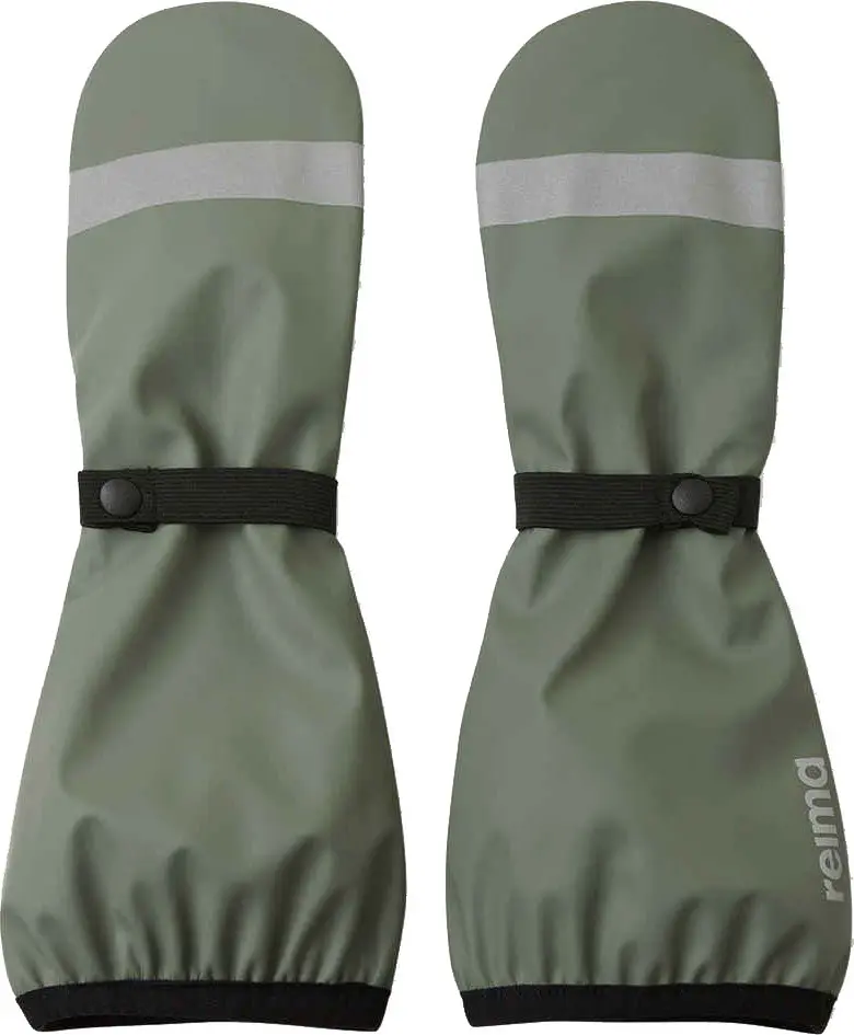 Reima Kids' Rain Mittens Puro Greyish Green