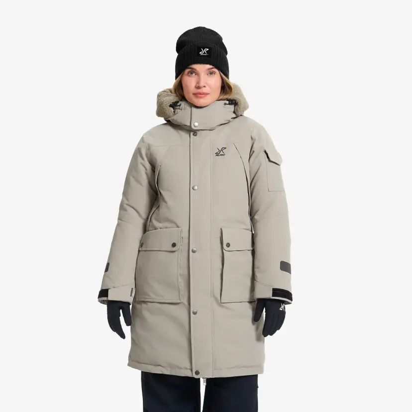 RevolutionRace Tempest Insulated Parka Dame Aluminium