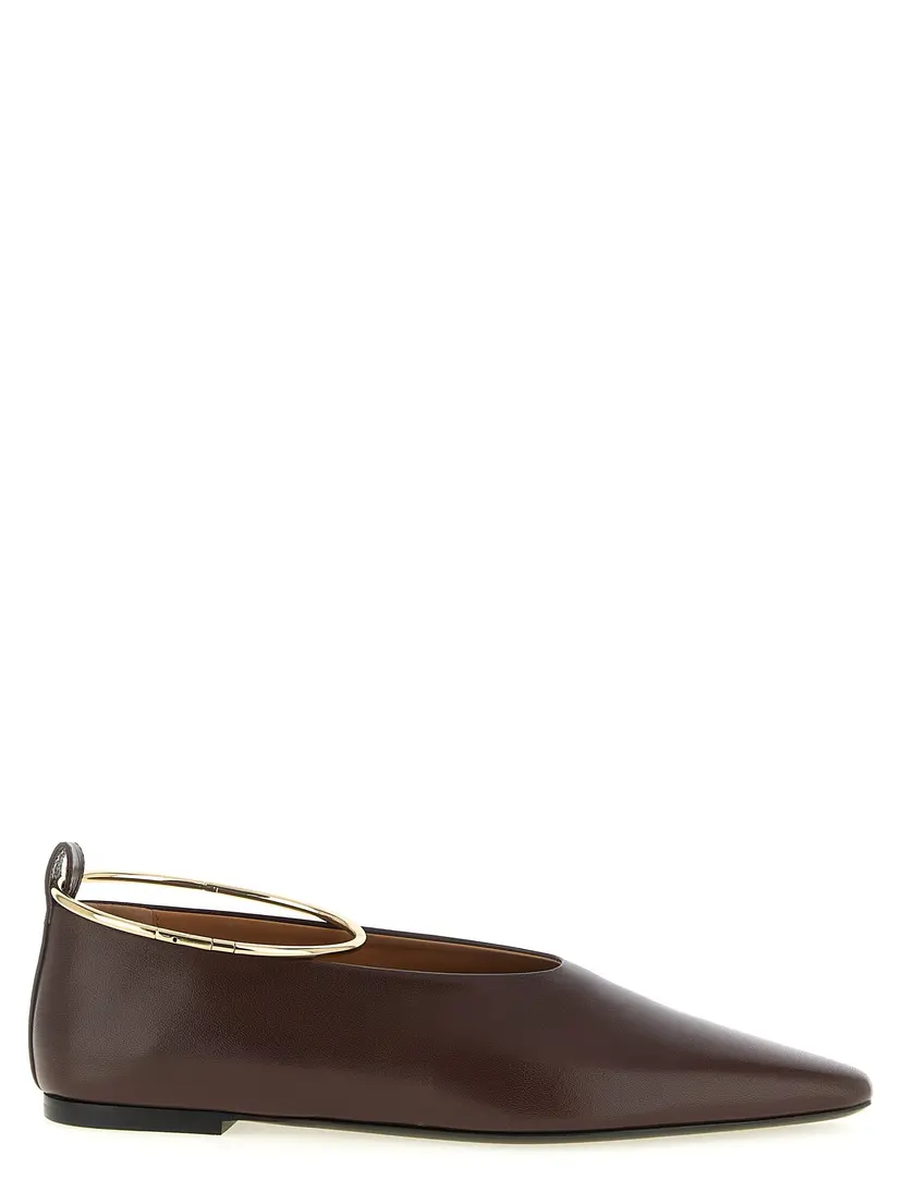 Jil Sander Jil Sander Ballerinasko – Brun