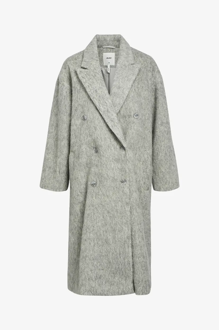 Object Collectors Item Kåpe objBelice LO Long Coat Cc1 AW - Grå
