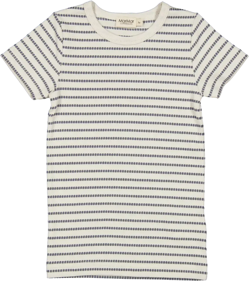 Marmar Copenhagen Marmar Tago T-Skjorte Modal Stripe Stormy Blue Stripe (134 / 9 år)
