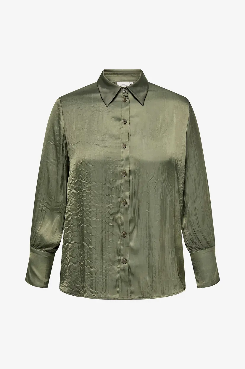 Only Carmakoma Skjorte carRamoina LS Shirt - Grønn