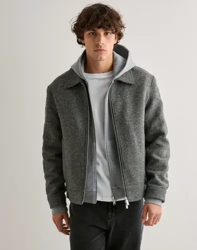 Selected Men Selected Men Slhphilip Wool Blend Jkt Noos Vårjakker Grå