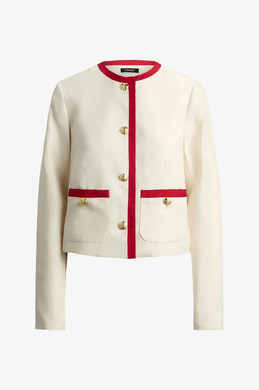 Lauren Ralph Lauren Blazer LT Drapy Linen - Hvit