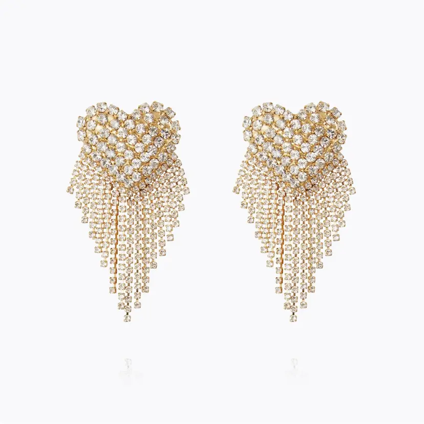 Caroline Svedbom Mini Cordelia Earrings Gold Crystal