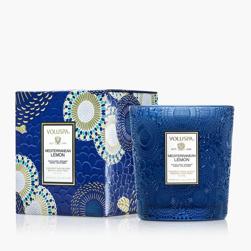 VOLUSPA Classic Boxed Candle 269g - Mediterranean Lemon