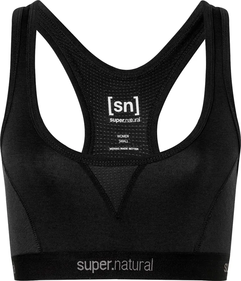 Super.Natural super.natural Women's Tundra220 Semplice Bra Jet Black