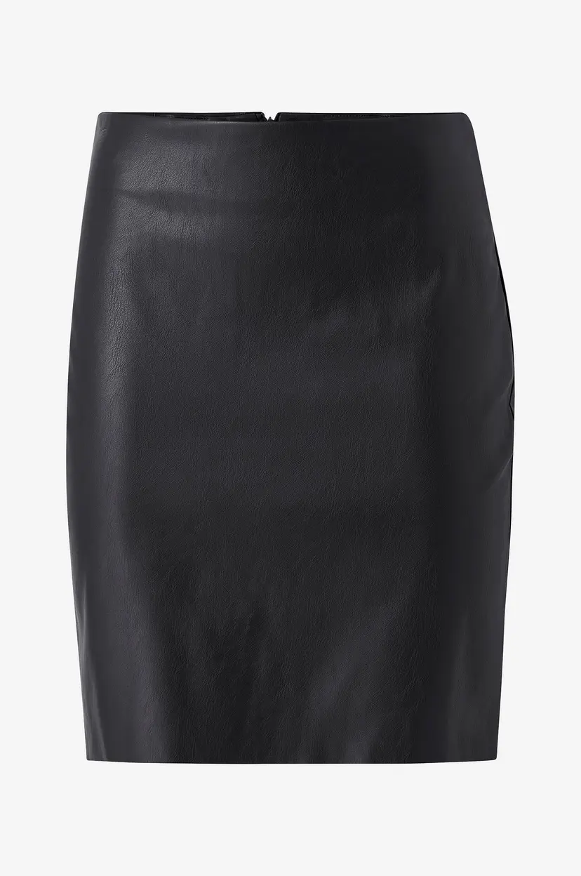 Vila Skjørt viDagmar HW PU Skirt - Svart