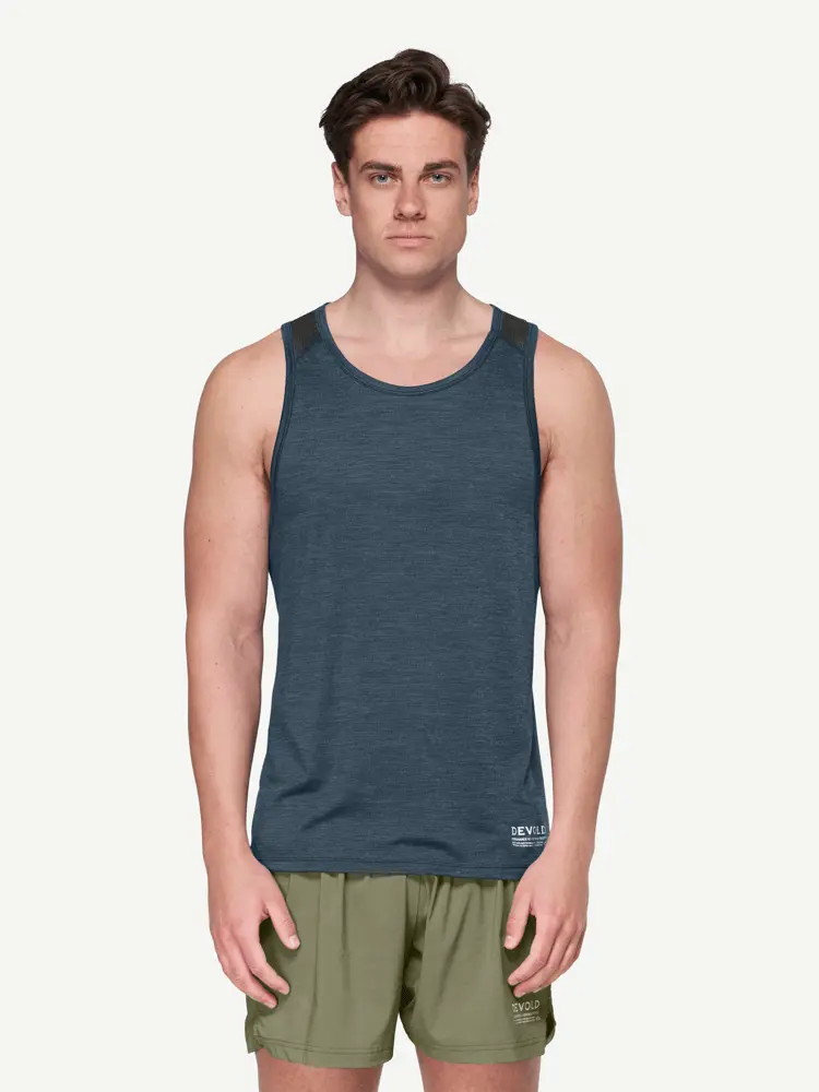 Devold Devold - Endurance Merino 130 Singlet Herre - Large - Blå