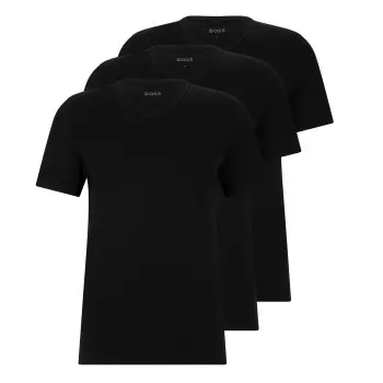 BOSS BOSS 3P V-Neck Classic T-shirt Svart bomull XX-Large Herre