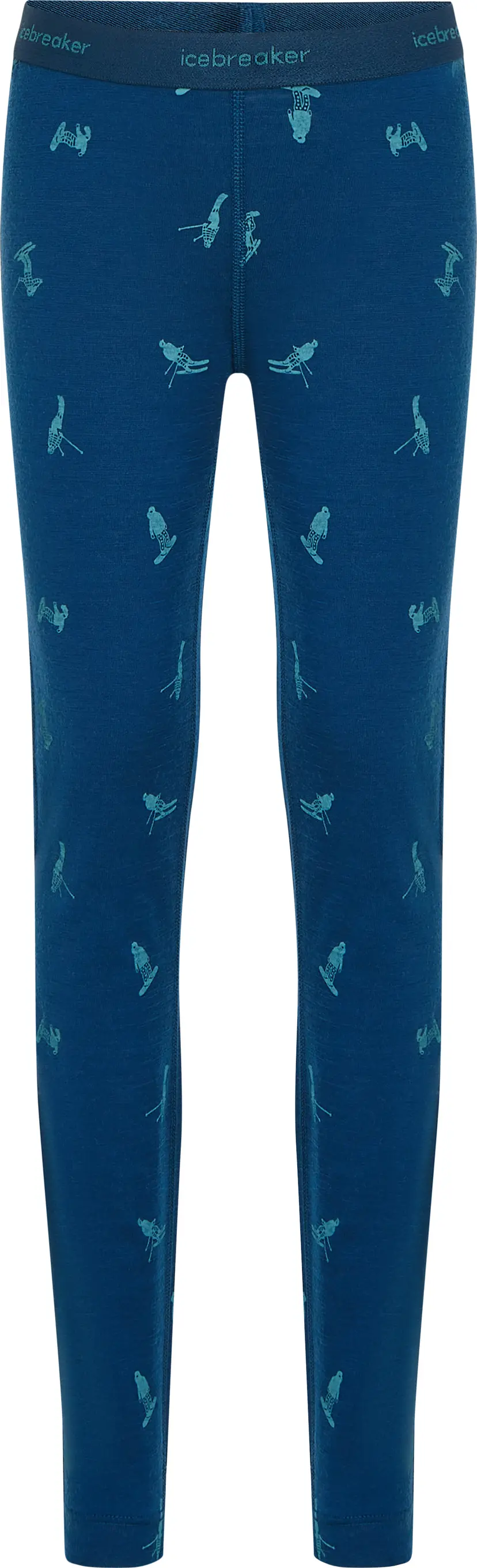Icebreaker Icebreaker Kids' Merino 200 Oasis Leggings Snow Day Atlantis/Topaz