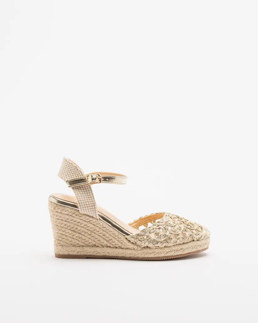 Gloss Gloss MGT235-L14 Golden Wedge espadrilles