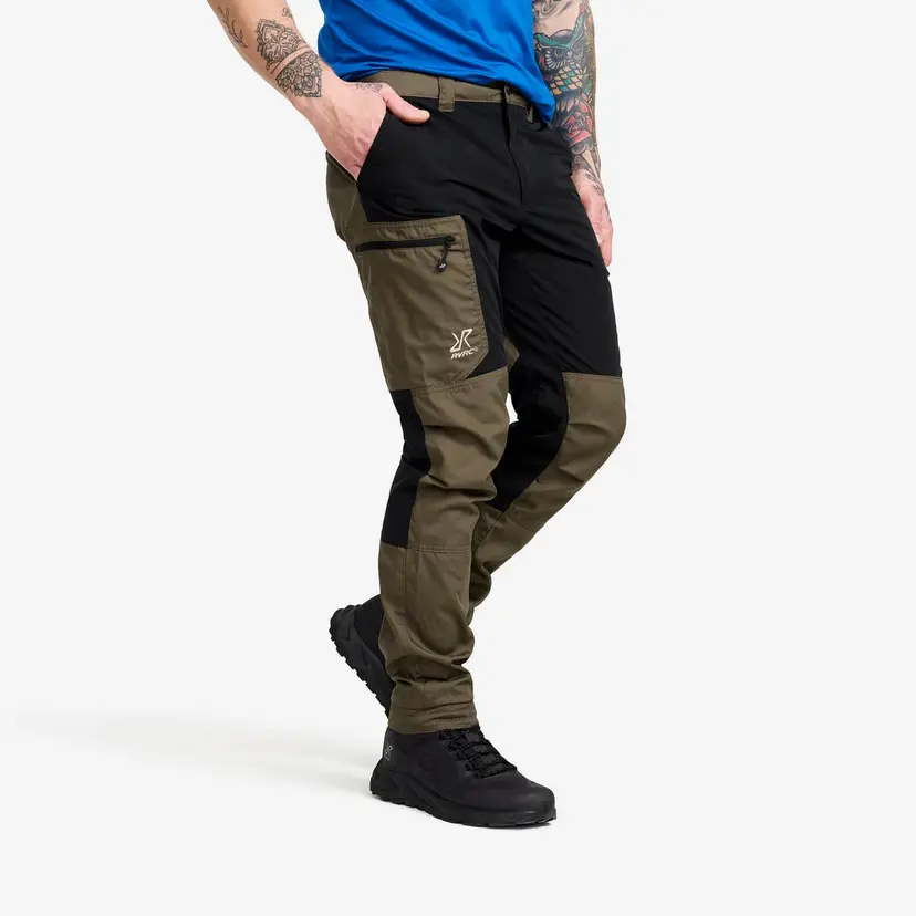 RevolutionRace Rambler Lightweight Pants Herre Light MossGray/Black