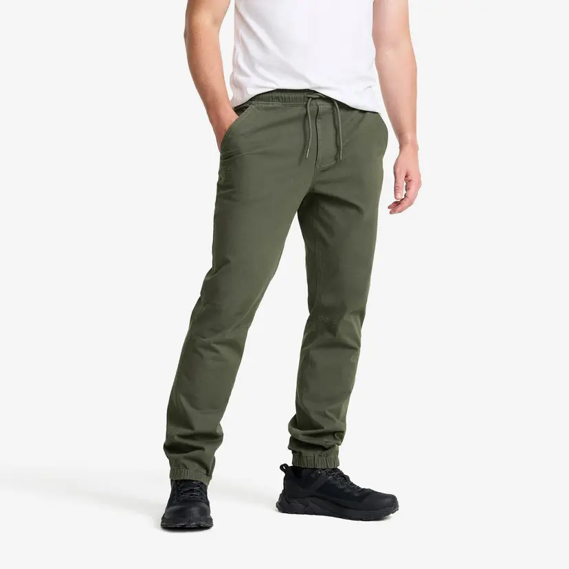 RevolutionRace Oak Twill Stretch Joggers Herre Kambaba Green