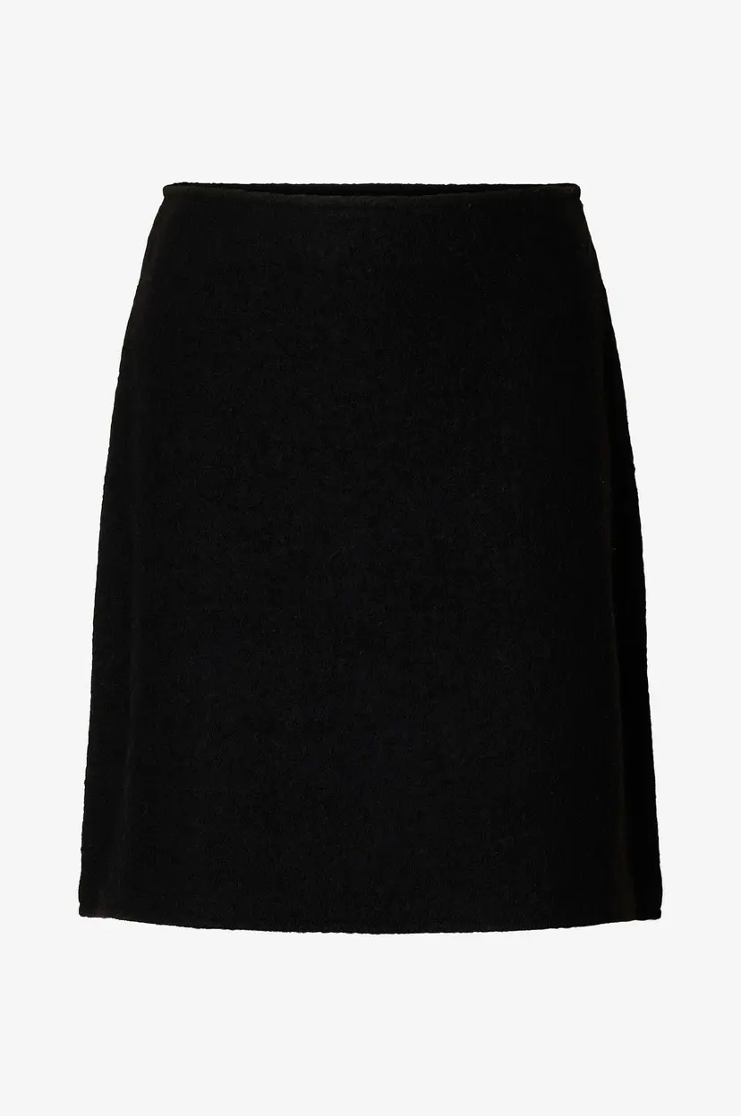 Selected Women Skjørt slfDarla HW Knit - Svart