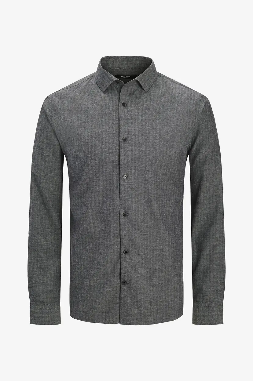 Jack & Jones Skjorte jprBlaparker Melange L/S Shirt BF S - Grå
