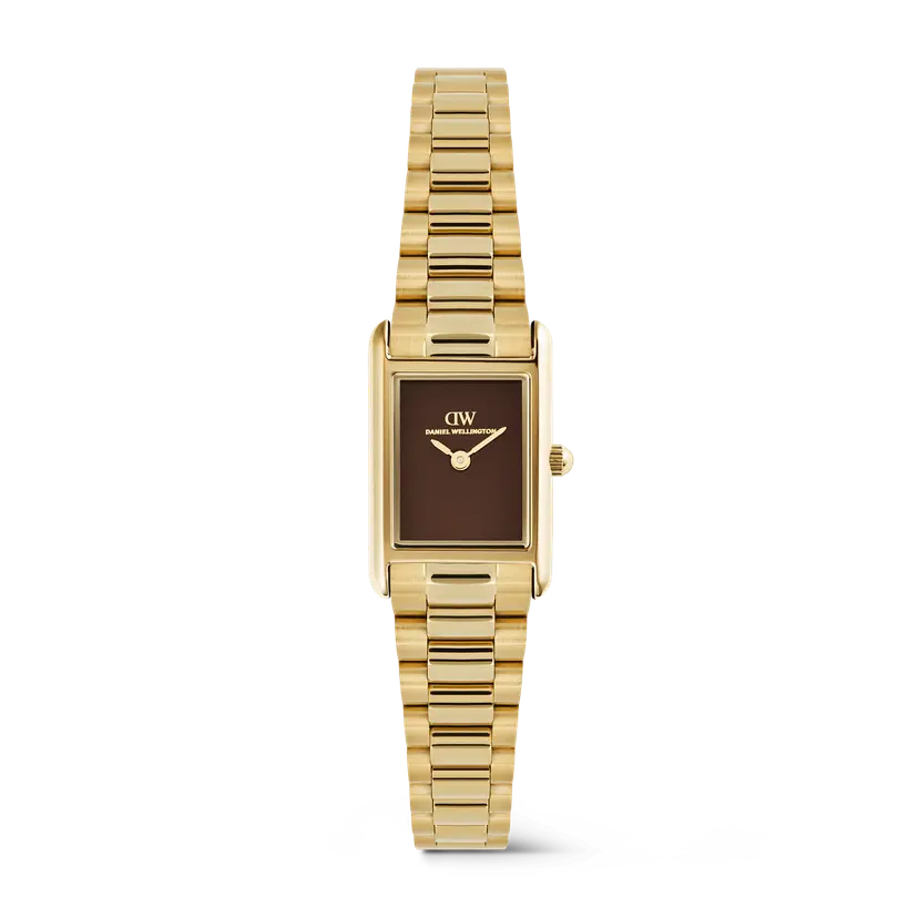 Daniel Wellington Gold 17mm Watch Bound Mini 3-link Amber | DW