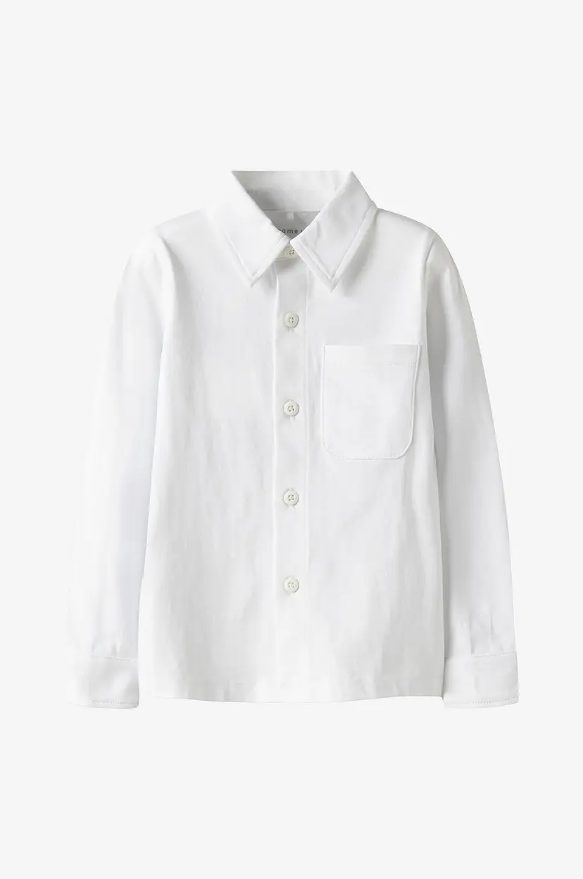 NAME IT Skjorte Nmmronalo Ls Jersey Shirt - Hvit