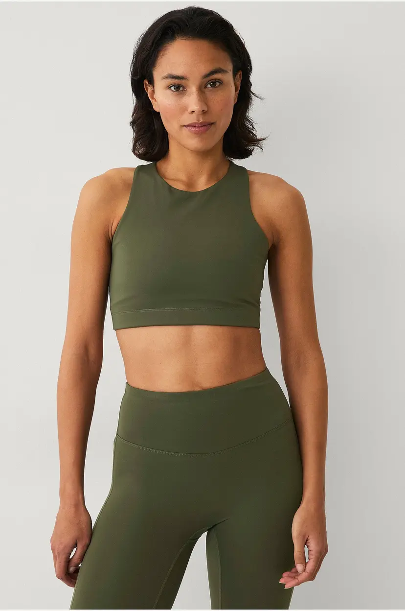 Ellos STUDIO Sports-BH Studio Bra High Neck Core - Grønn