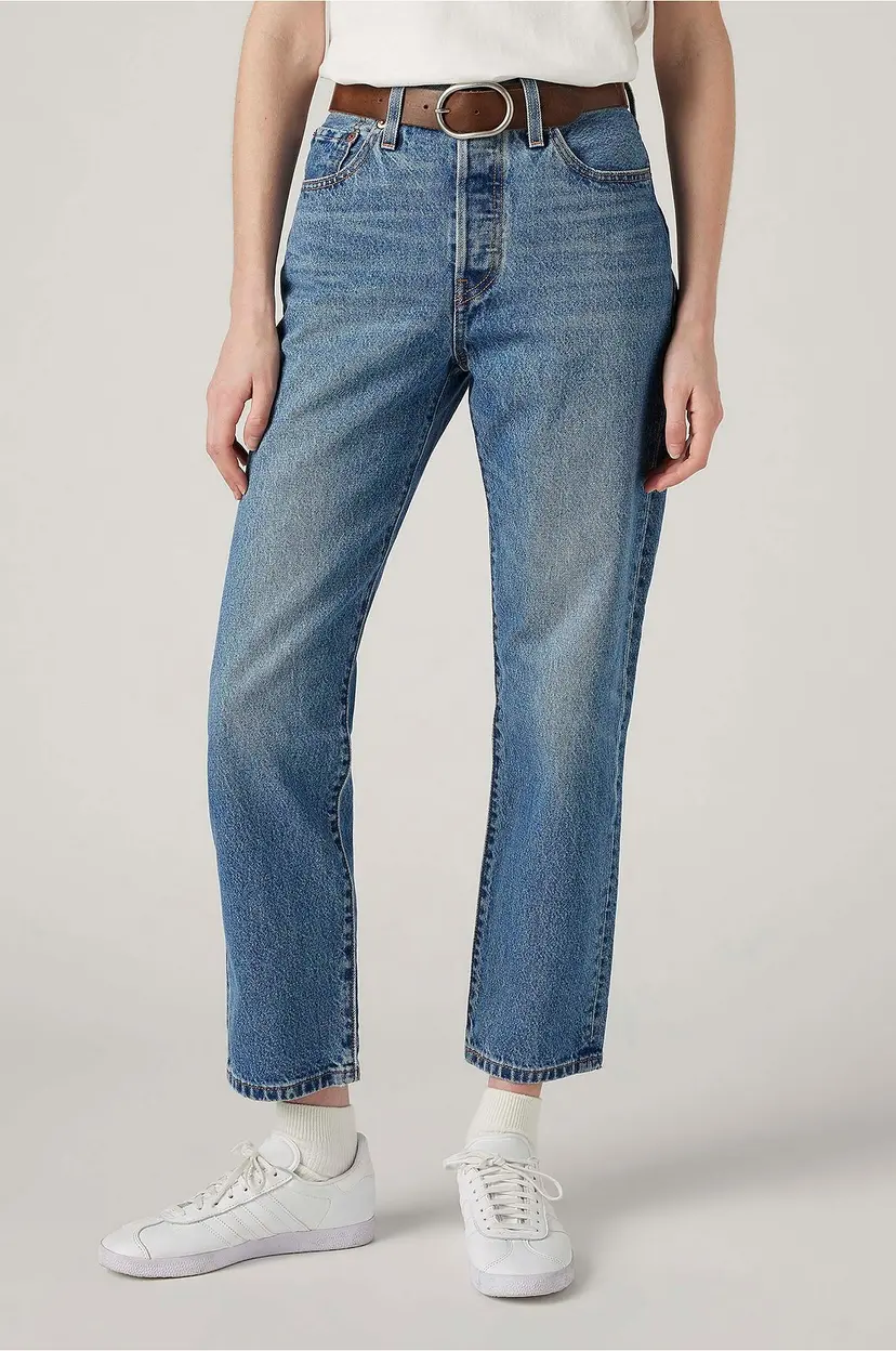 Levi's Jeans 501 Crop - Blå