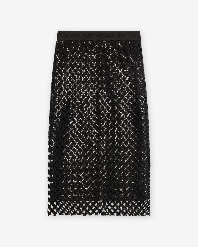 Versace Jeans Couture Versace Jeans Couture Co Tape Black Skirt