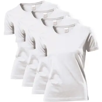 Stedman Stedman 4P Classic Women T-shirt Hvit bomull X-Small Dame