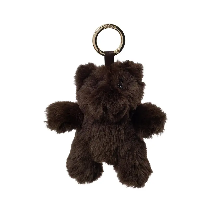 Dark Bear Bag Charm Chocolate Brown