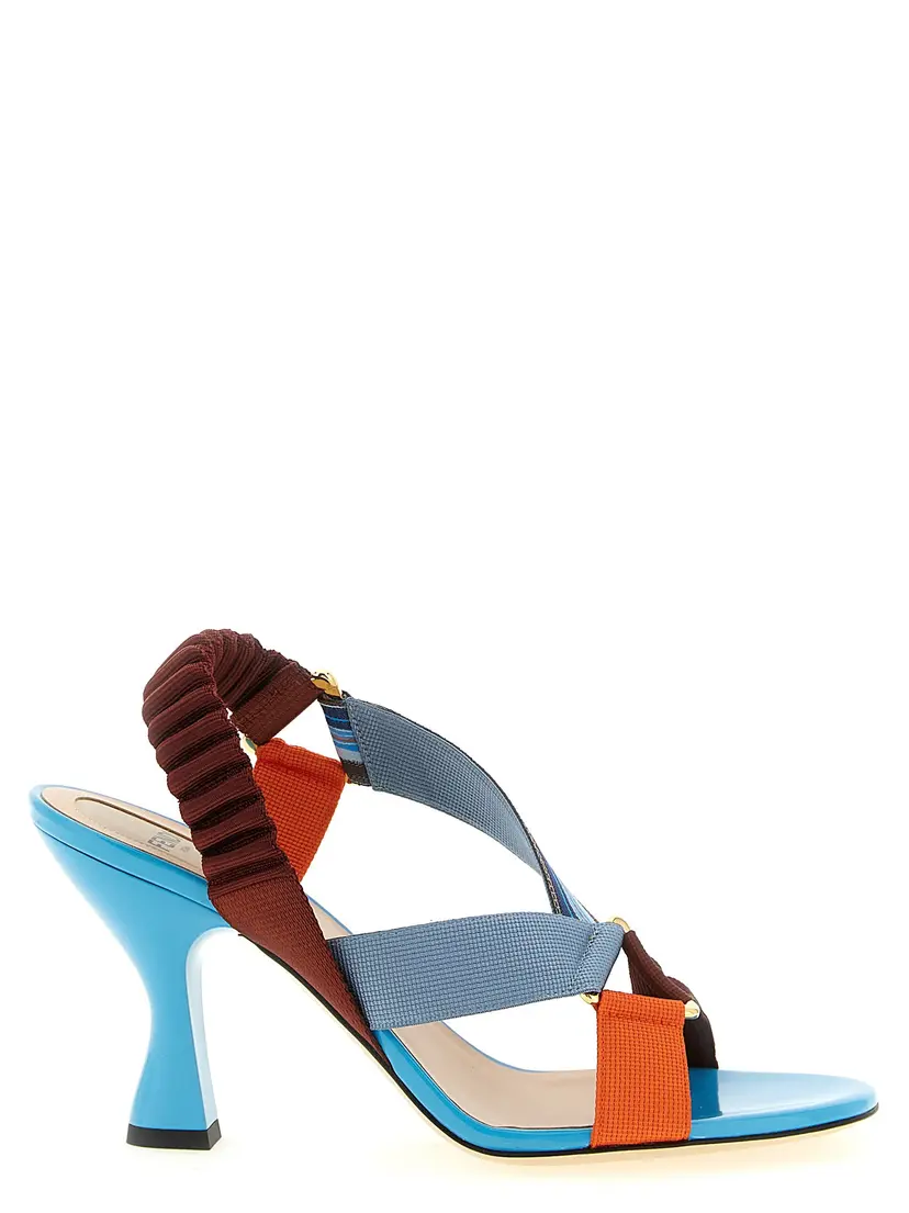 Fendi Fendi Høyhælte sandaler – Rød