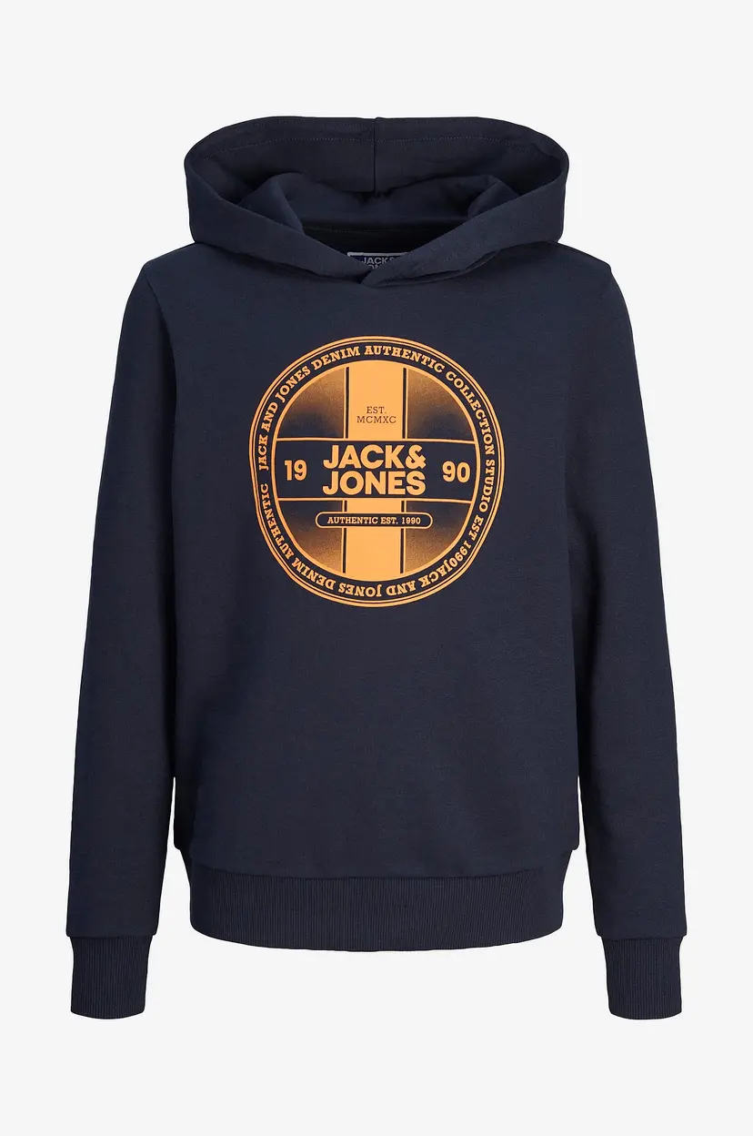 Jack & Jones Junior Hettegenser jjRio Sweat Hood Jnr - Blå