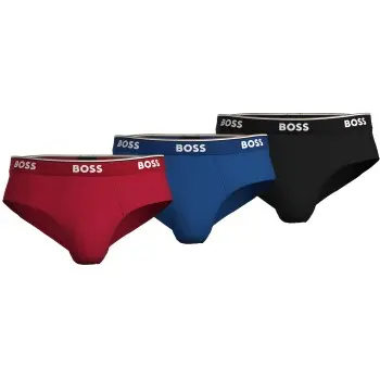 BOSS BOSS 3P Power Brief Blå/Rød bomull XX-Large Herre