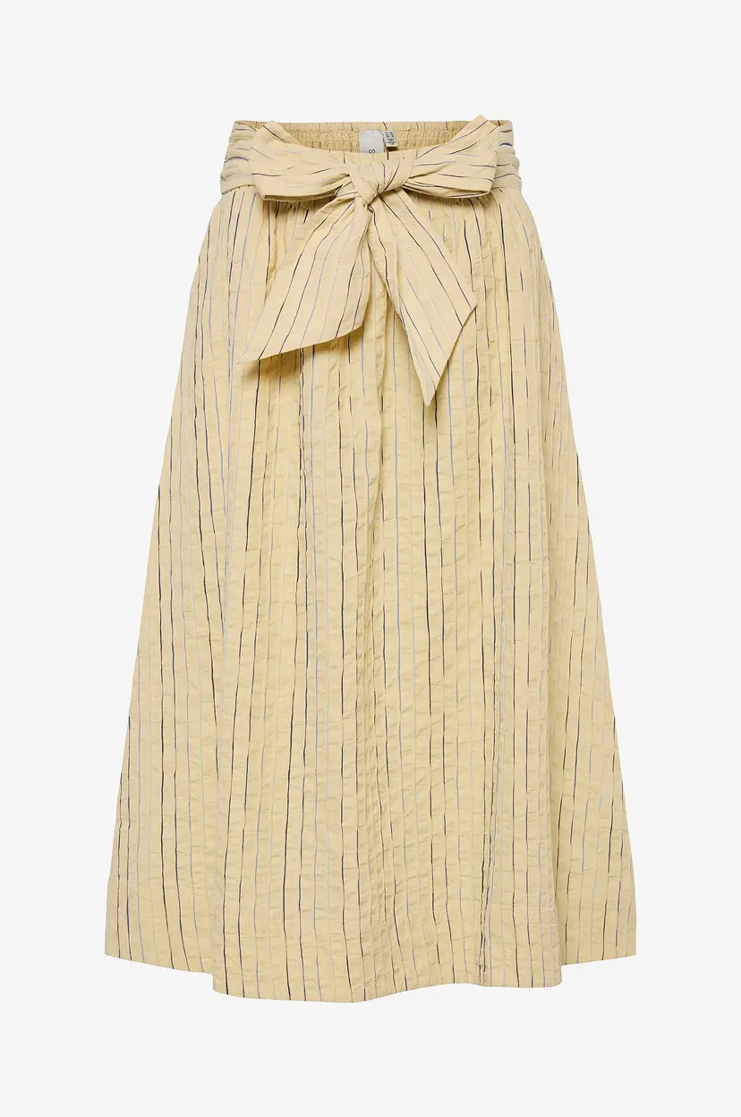 Y.A.S Skjørt yasMellow HW Long Skirt S. - Gul